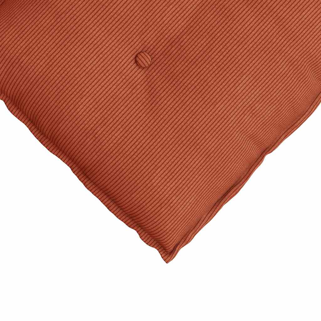 Cuscino per Schiena Rosso Arancio 180 x 50 cm Tessuto in Cords