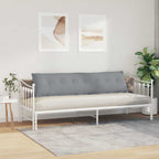 Cuscino per Schiena Grigio chiaro 200 x 19 x 50 cm Tessuto
