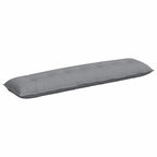 Cuscino per Schiena Grigio chiaro 200 x 19 x 50 cm Tessuto