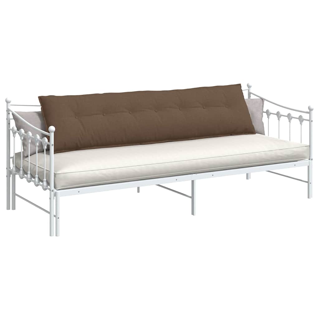 Cuscino per Schiena Marrone 200 x 19 x 50 cm Tessuto