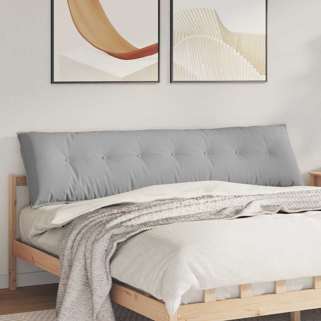 Cuscino per Schiena Grigio Nuvola 200 x 19 x 50 cm Tessuto