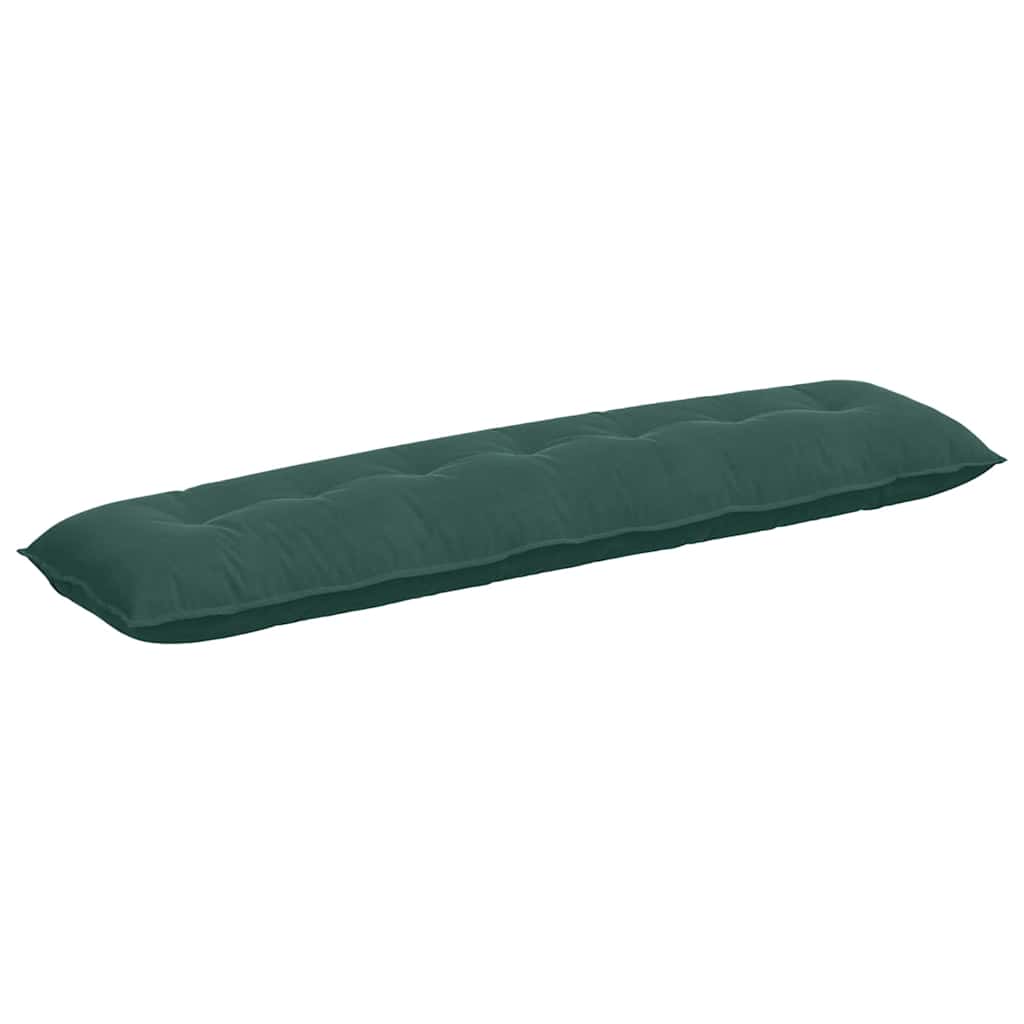Cuscino per Schiena Verde Scuro 200 x 50 cm Tessuto in Cords