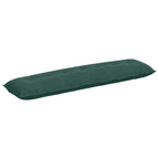 Cuscino per Schiena Verde Scuro 200 x 50 cm Tessuto in Cords