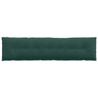 Cuscino per Schiena Verde Scuro 200 x 50 cm Tessuto in Cords