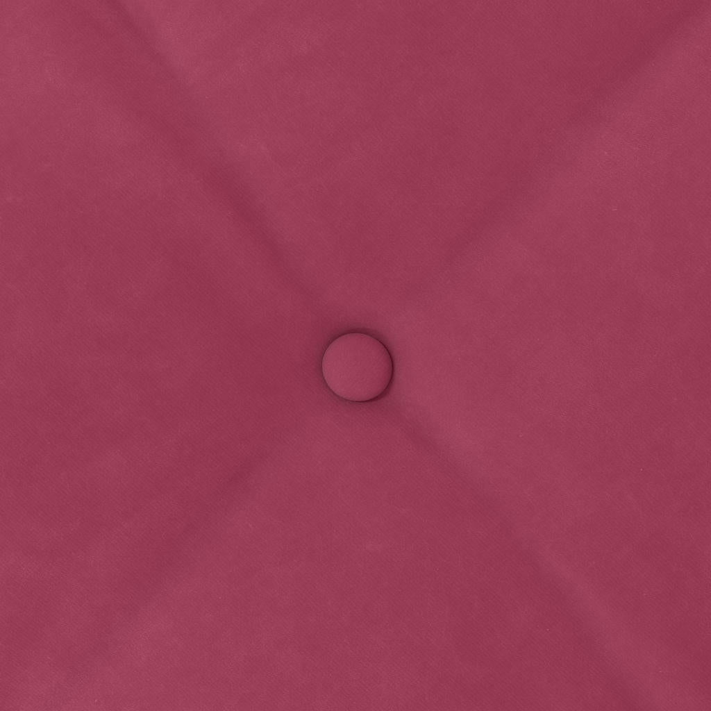Cuscino per Schiena Rosso Vino 200 x 50 cm Tessuto in Cords