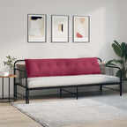 Cuscino per Schiena Rosso Vino 200 x 50 cm Tessuto in Cords