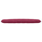 Cuscino per Schiena Rosso Vino 200 x 50 cm Tessuto in Cords