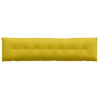 Cuscino per Schiena Giallo 200 x 50 cm Tessuto in Cords
