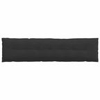 Cuscino per Schiena Nero 200 x 50 cm Tessuto in Microfibra