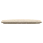Cuscino per Schiena Beige 200 x 50 cm Tessuto in Microfibra