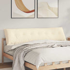 Cuscino per Schiena Crema 200 x 50 cm Tessuto in Cords