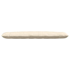 Cuscino per Schiena Crema 200 x 50 cm Tessuto in Cords