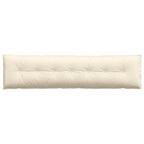 Cuscino per Schiena Crema 200 x 50 cm Tessuto in Cords