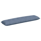 Cuscino per Schiena Blu 200 x 50 cm Tessuto in Cords