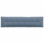 Cuscino per Schiena Blu 200 x 50 cm Tessuto in Cords