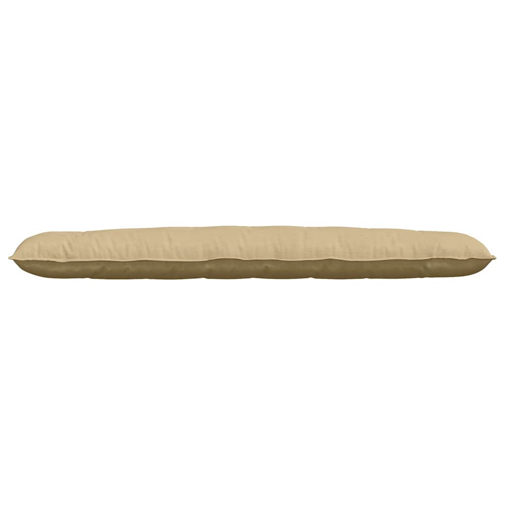 Cuscino per Schiena Grigio Verde 200 x 50 cm Tessuto in Cords