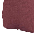 Cuscino per Schiena Rosso Vino 45 x 20 x 35 cm Tessuto