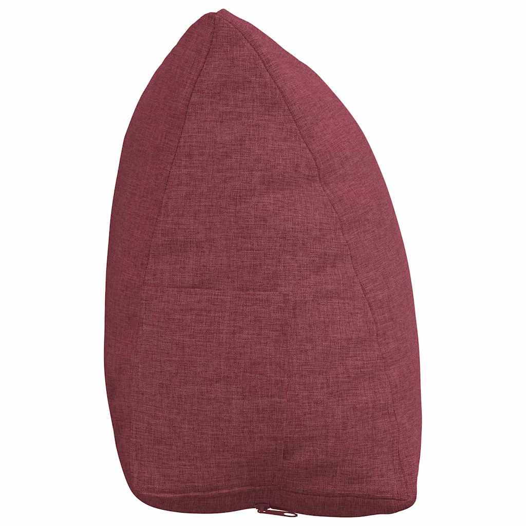 Cuscino per Schiena Rosso Vino 45 x 20 x 35 cm Tessuto