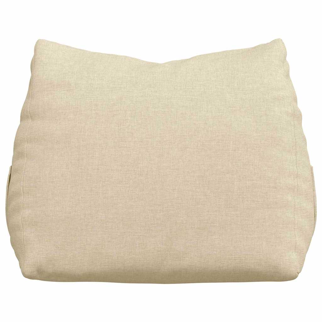 Cuscino per Schiena Crema 45 x 20 x 35 cm Tessuto