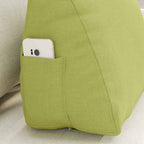 Cuscino per Schiena Verde chiaro 45 x 20 x 35 cm Tessuto