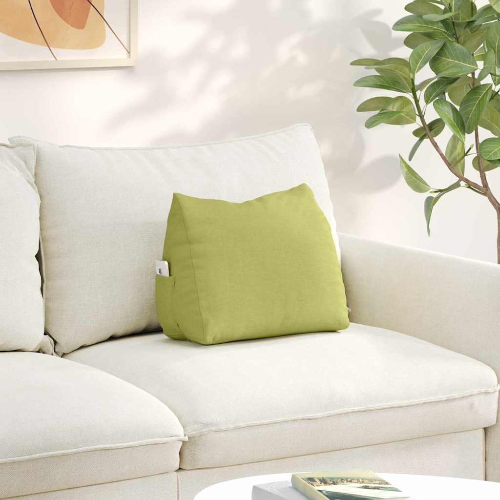 Cuscino per Schiena Verde chiaro 45 x 20 x 35 cm Tessuto