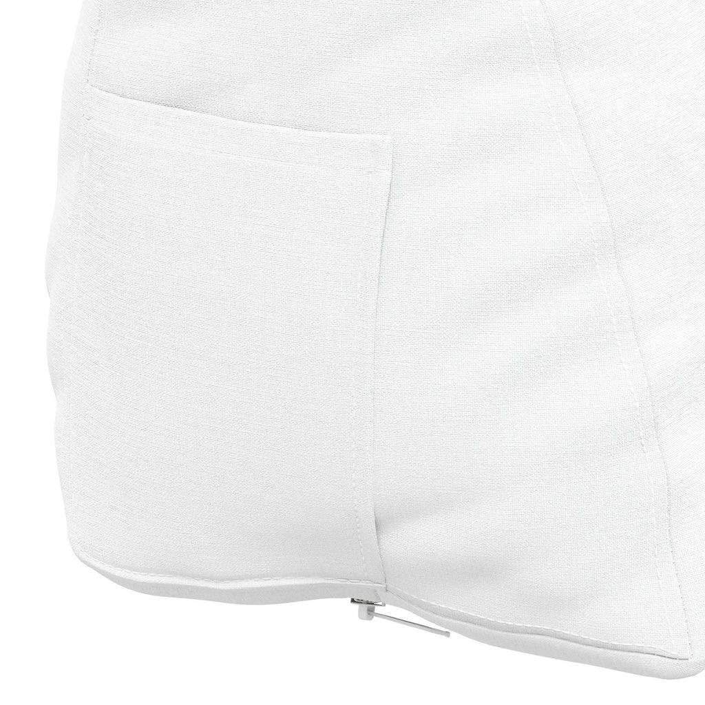 Cuscino per Schiena Bianco 45 x 20 x 35 cm Tessuto