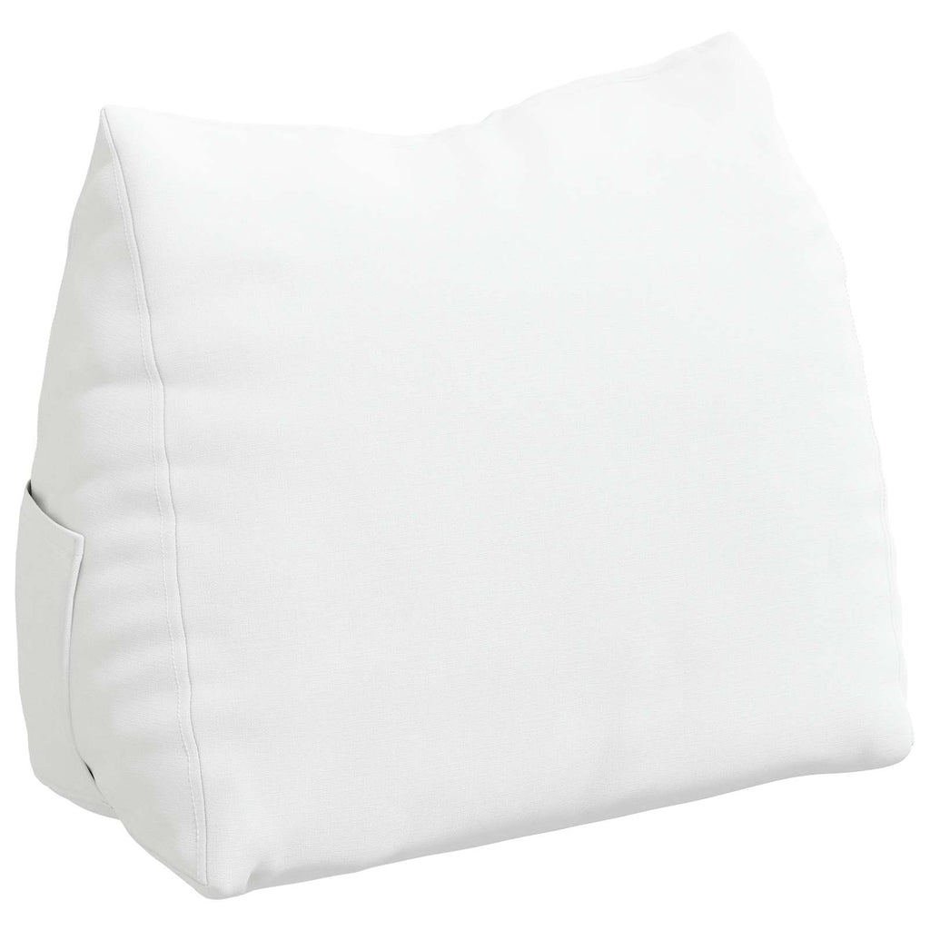 Cuscino per Schiena Bianco 45 x 20 x 35 cm Tessuto