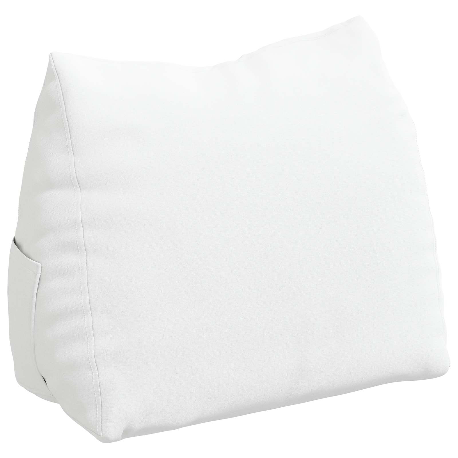 Cuscino per Schiena Bianco 45 x 20 x 35 cm Tessuto