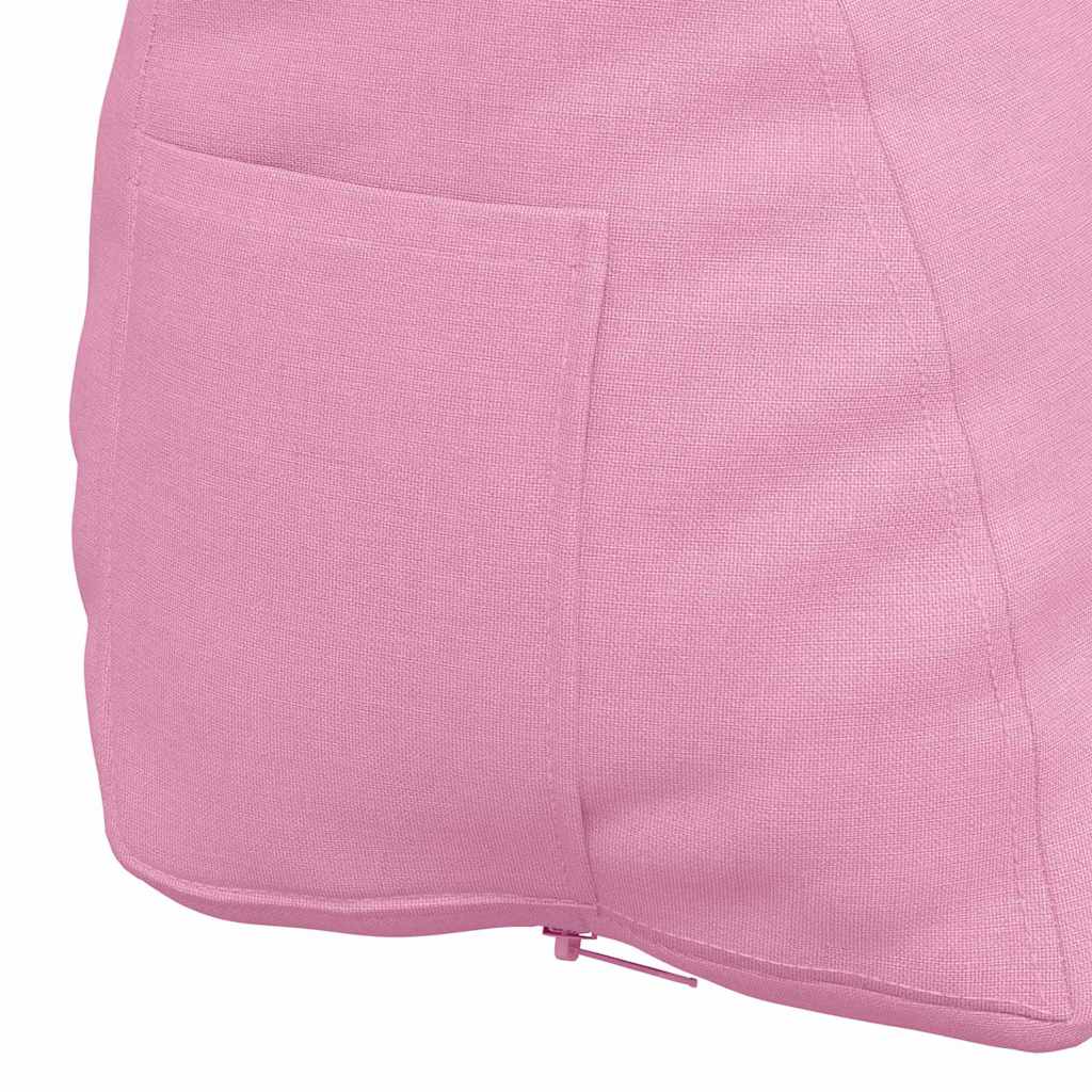 Cuscino per Schiena Rosa 45 x 20 x 35 cm Tessuto