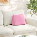 Cuscino per Schiena Rosa 45 x 20 x 35 cm Tessuto