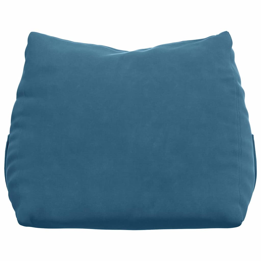 Cuscino per Schiena Blu 45 x 20 x 35 cm Tessuto in Cords