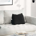 Cuscino per Schiena Nero 45 x 20 x 35 cm Tessuto in Cords