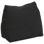 Cuscino per Schiena Nero 45 x 20 x 35 cm Tessuto in Cords