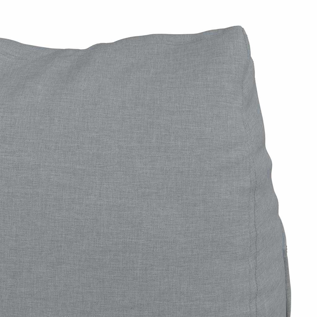 Cuscino per Schiena Grigio chiaro 60 x 20 x 50 cm Tessuto