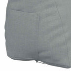 Cuscino per Schiena Grigio chiaro 60 x 20 x 50 cm Tessuto