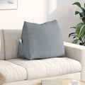 Cuscino per Schiena Grigio chiaro 60 x 20 x 50 cm Tessuto