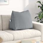 Cuscino per Schiena Grigio chiaro 60 x 20 x 50 cm Tessuto