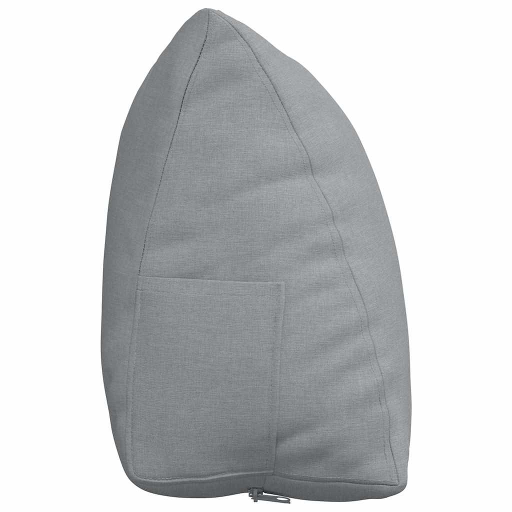 Cuscino per Schiena Grigio chiaro 60 x 20 x 50 cm Tessuto