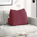 Cuscino per Schiena Rosso Vino 60 x 20 x 50 cm Tessuto