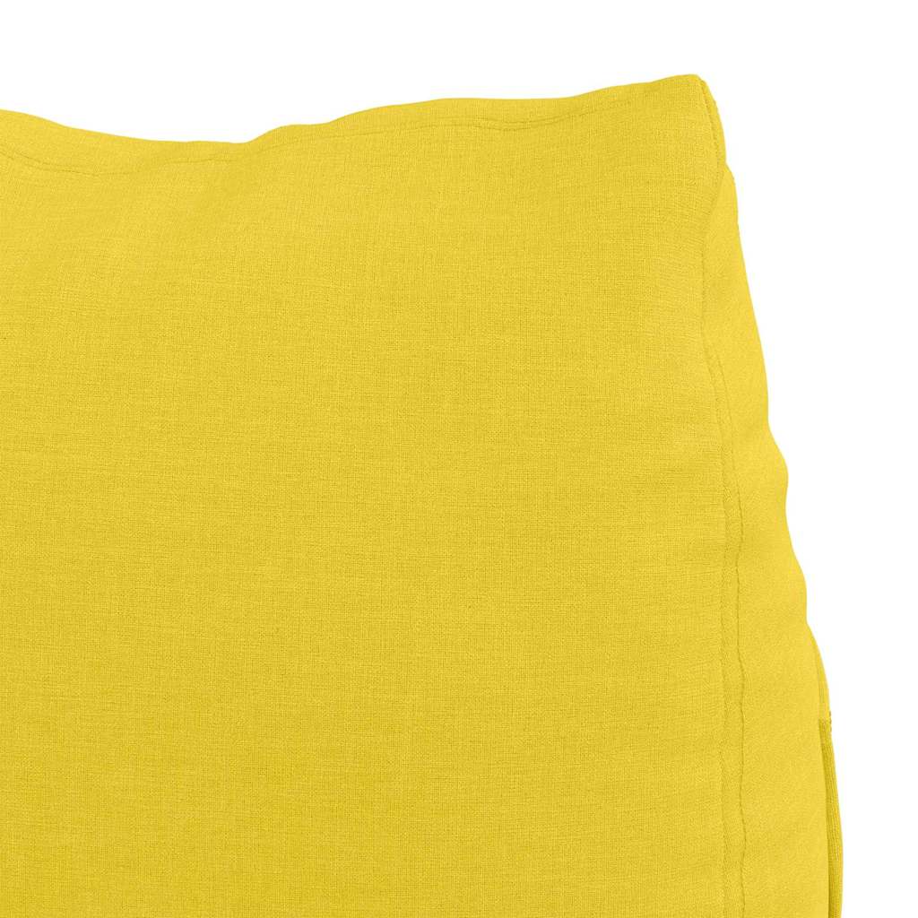 Cuscino per Schiena Giallo Chiaro 60 x 20 x 50 cm Tessuto