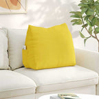 Cuscino per Schiena Giallo Chiaro 60 x 20 x 50 cm Tessuto