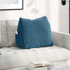 Cuscino per Schiena Blu 60 x 20 x 50 cm Tessuto in Cords