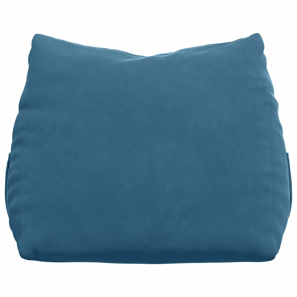 Cuscino per Schiena Blu 60 x 20 x 50 cm Tessuto in Cords
