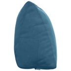 Cuscino per Schiena Blu 60 x 20 x 50 cm Tessuto in Cords
