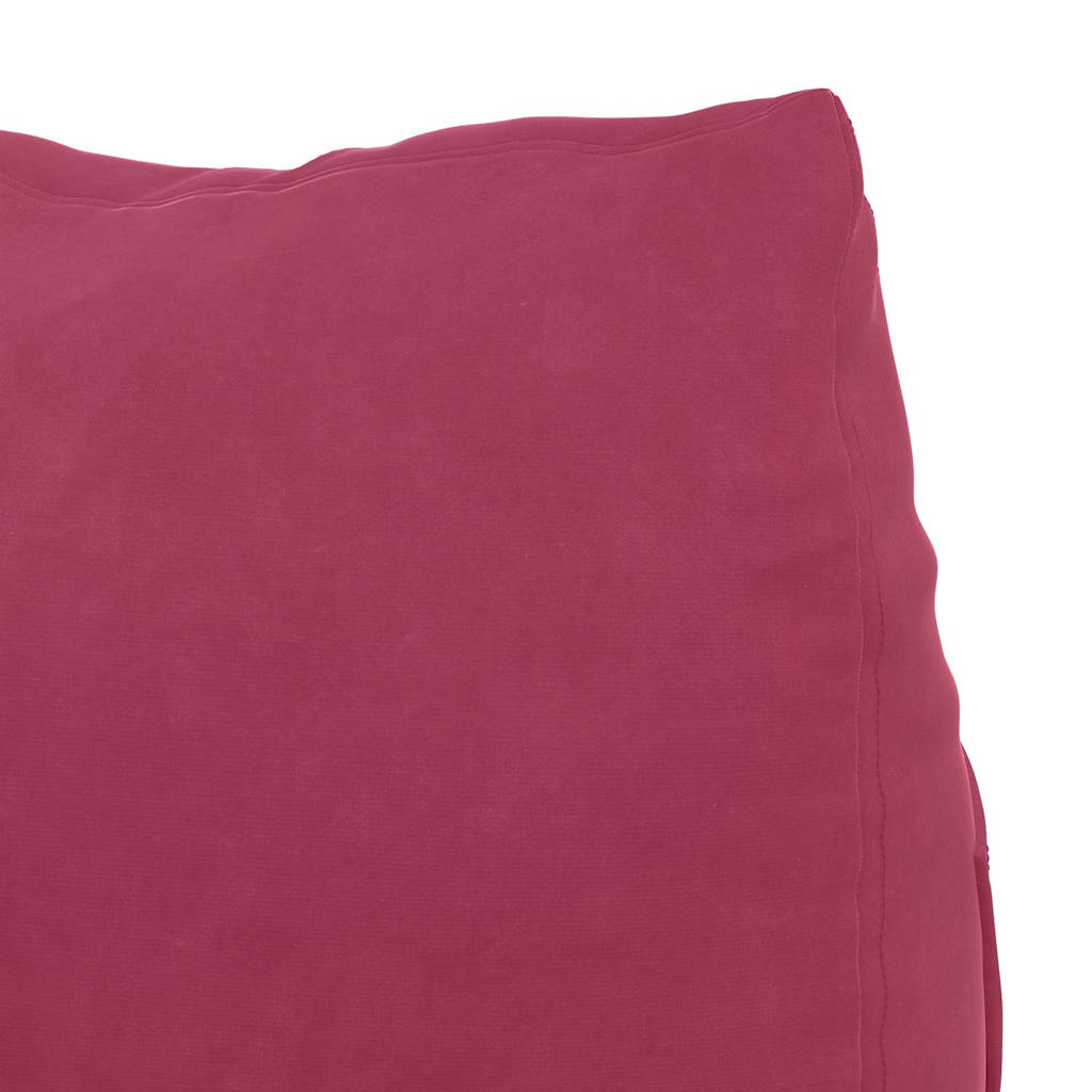 Cuscino per Schiena Rosso Vino 60 x 20 x 50 cm Tessuto in Cords