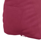 Cuscino per Schiena Rosso Vino 60 x 20 x 50 cm Tessuto in Cords