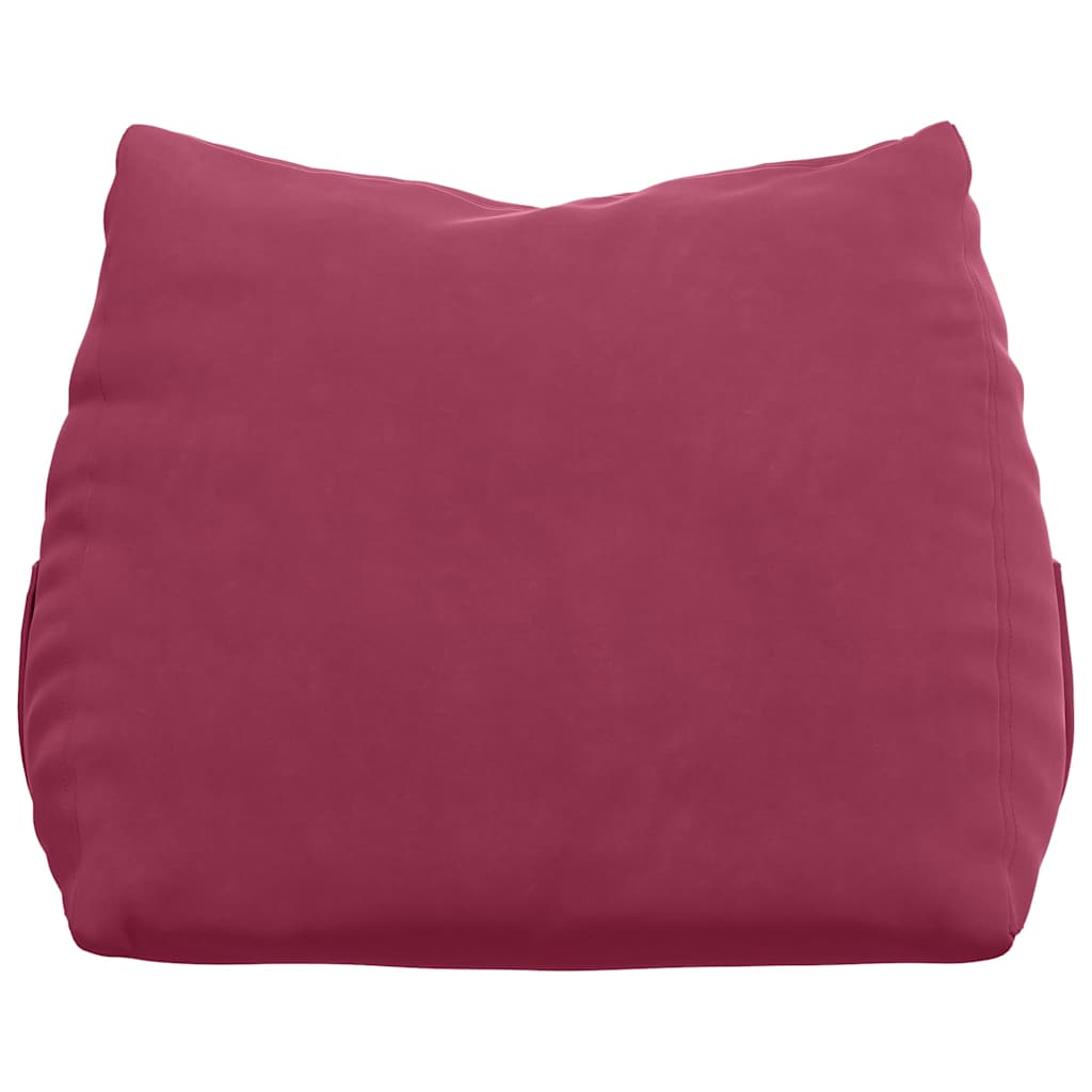 Cuscino per Schiena Rosso Vino 60 x 20 x 50 cm Tessuto in Cords