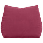Cuscino per Schiena Rosso Vino 60 x 20 x 50 cm Tessuto in Cords