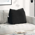 Cuscino per Schiena Nero 60 x 20 x 50 cm Tessuto in Cords
