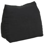 Cuscino per Schiena Nero 60 x 20 x 50 cm Tessuto in Cords